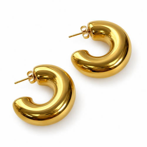 Bold Gold Hoops | Onix Accessories