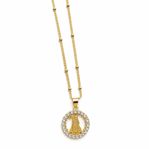 Divina Pastora Cubic Zirconia Necklace 0 | Onix Accessories