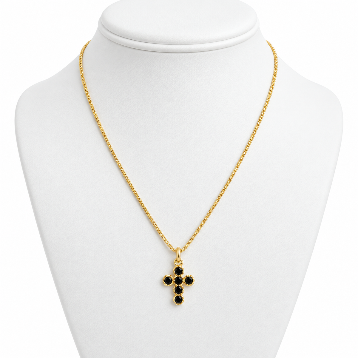 Ebony Cross Necklace 0 | Onix Accessories