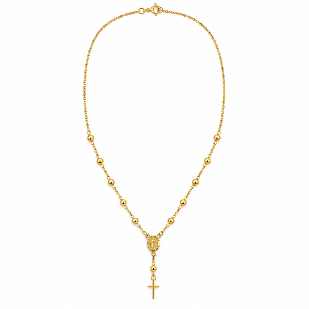 Gold Rosary Necklace | Onix Accessories