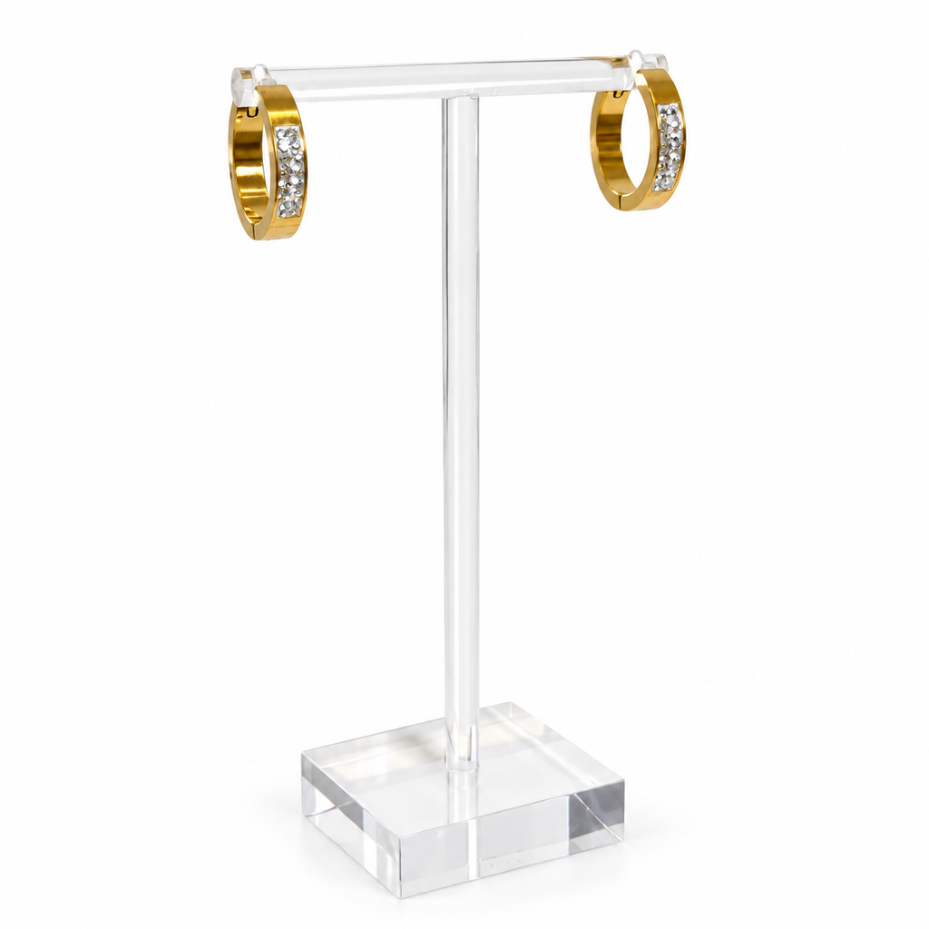 Gold Spark Hoops | Onix Accessories