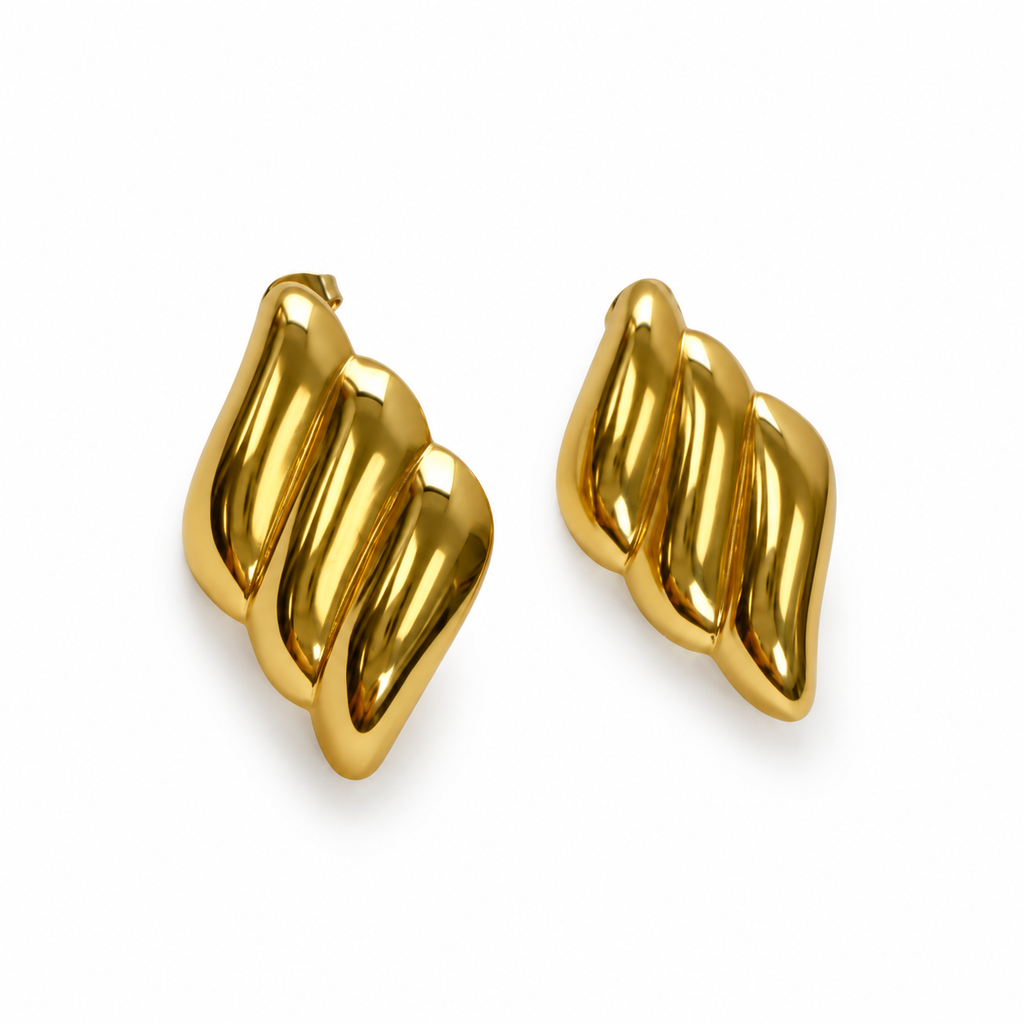 Golden Waves Earrings | Onix Accessories