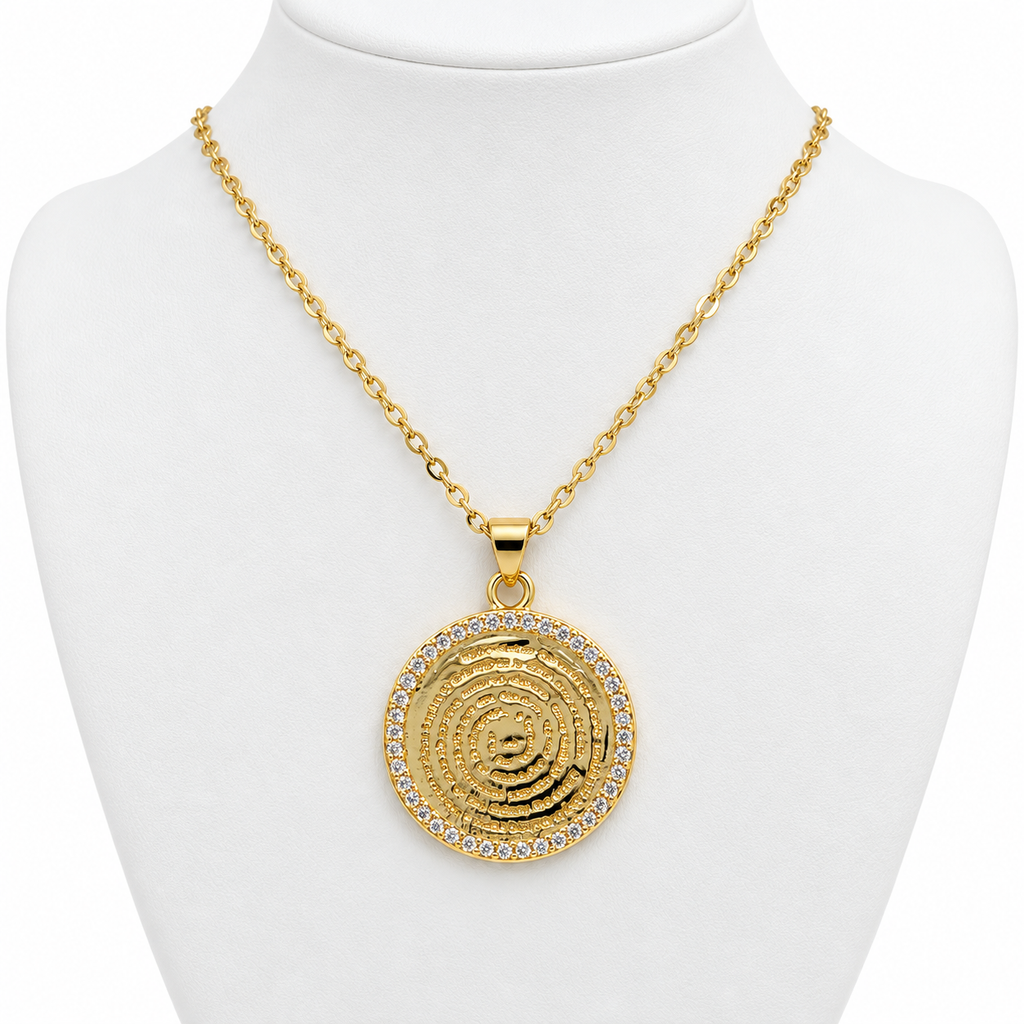 Mini Crystal Lord_s Prayer Necklace | Onix Accessories 