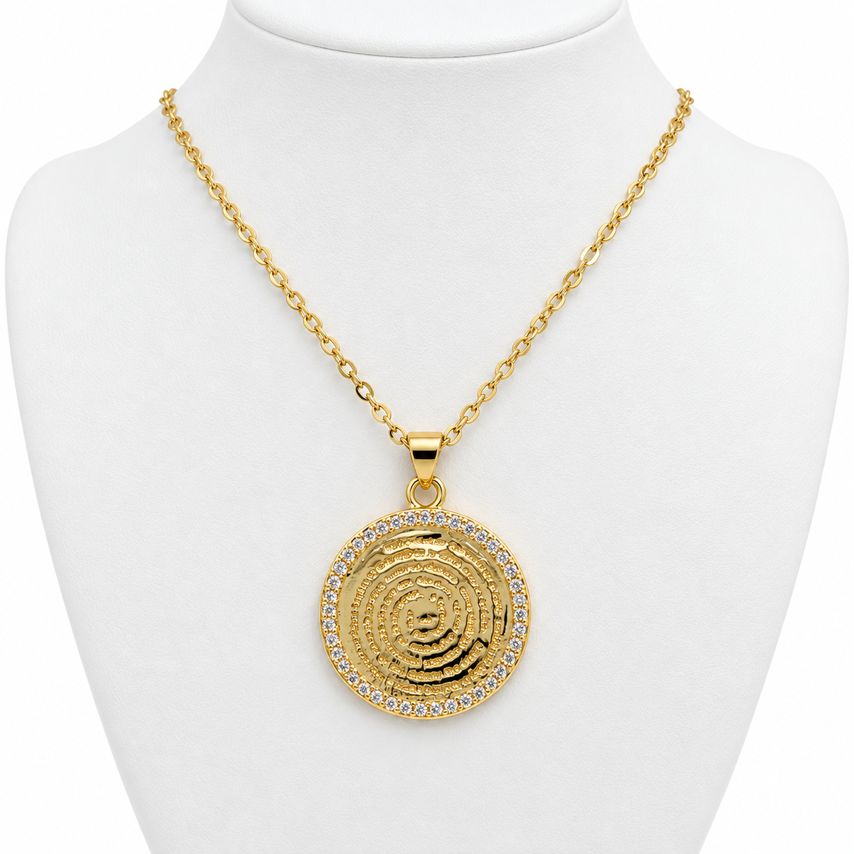 Mini Crystal Lord_s Prayer Necklace | Onix Accessories 