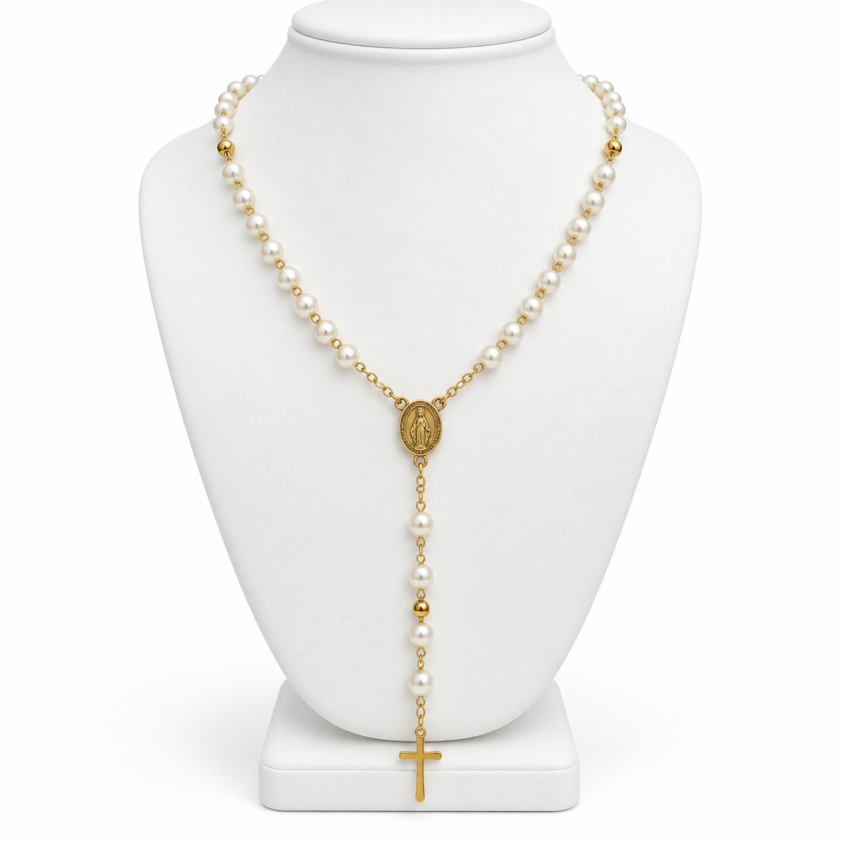 Pearl of Faith Rosary Necklace | Onix Accessories