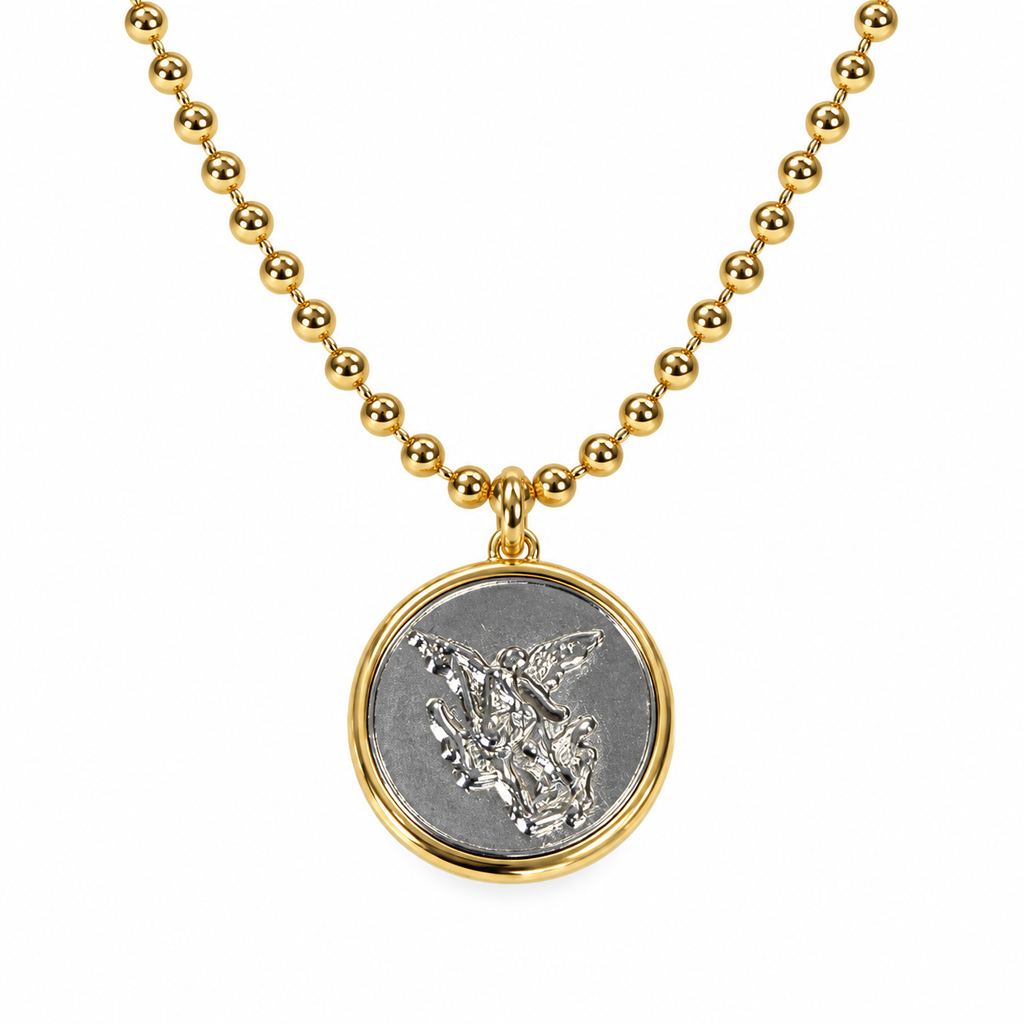 Reversible Saint Michael the Archangel Necklace | Onix Accessories