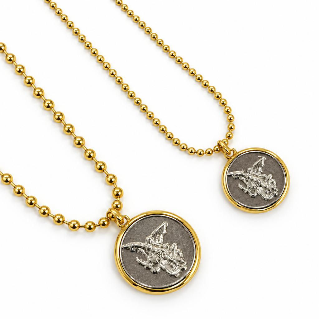 Reversible_Saint_Michael_the_Archangel_Necklace_1 | Onix Accessories