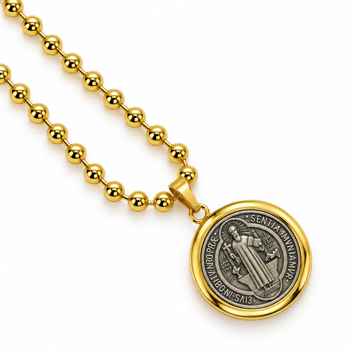 Saint Benedict Medallion Necklace | Onix Accessories