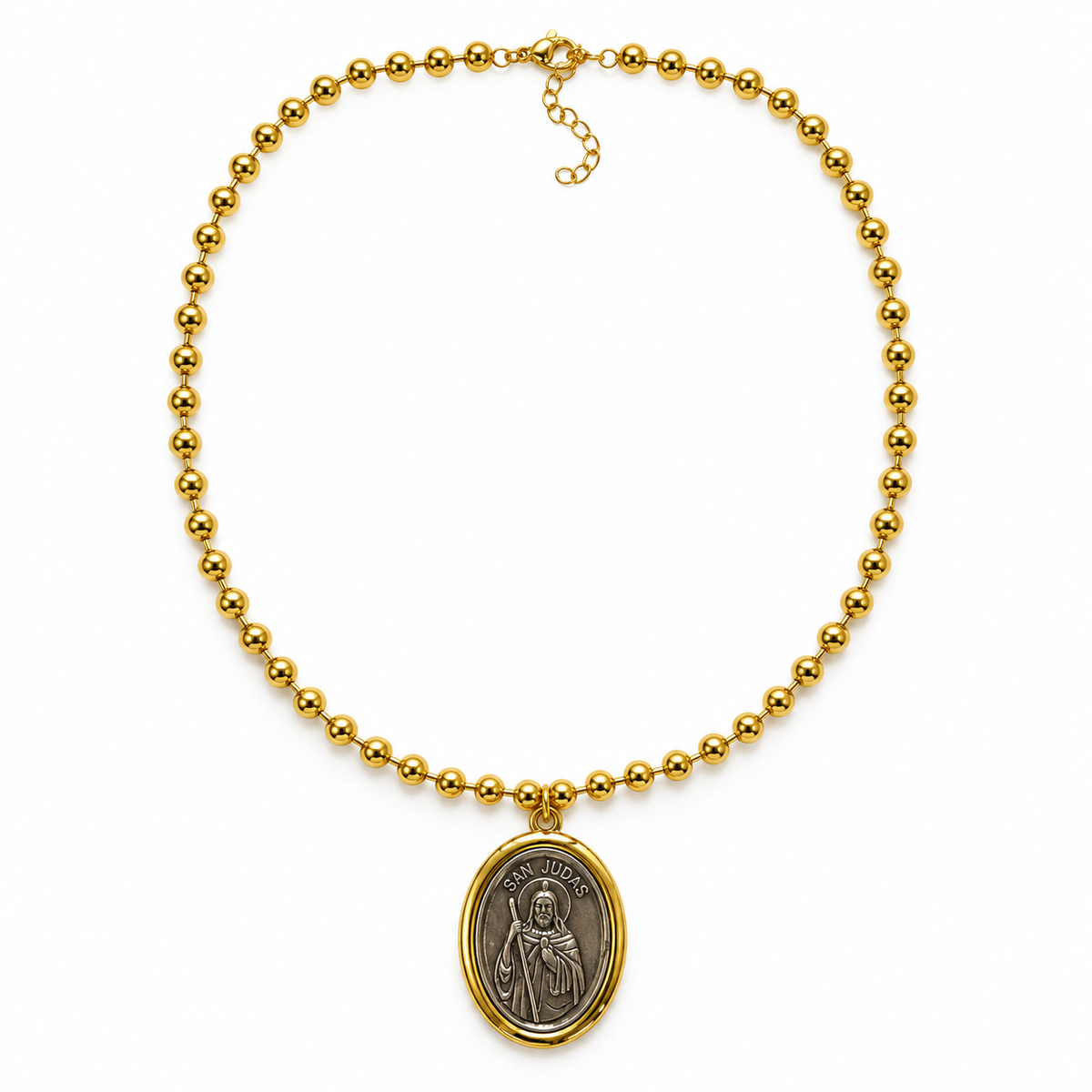Saint Jude Thaddeus Medallion Necklace 5 | Onix Accessories