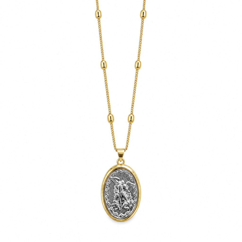 Saint Michael the Archangel Medal Necklace | Onix Accessories
