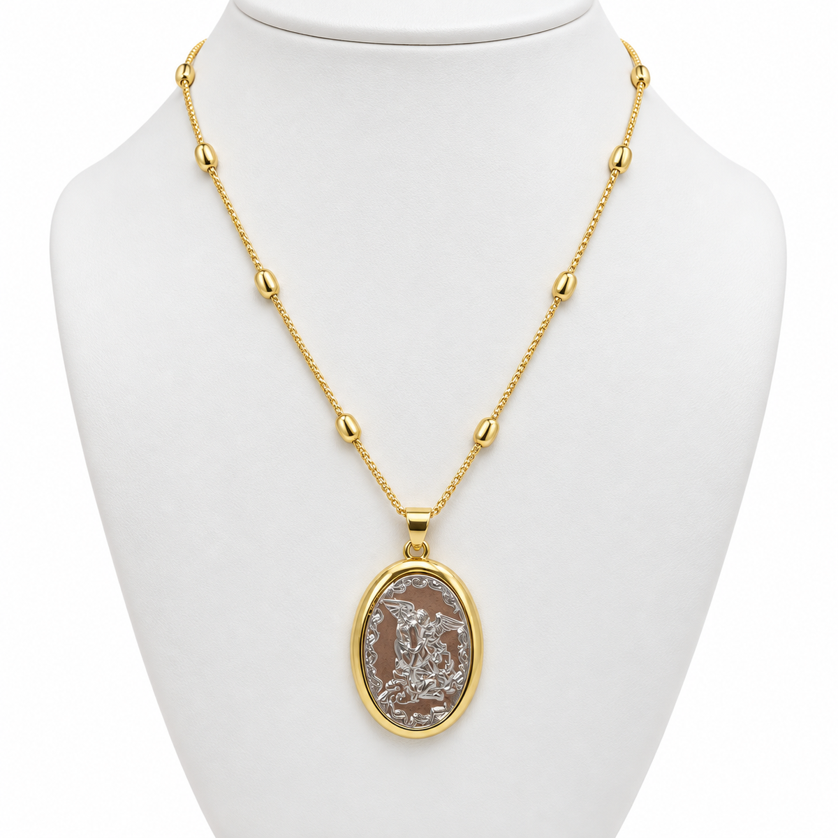 Saint_Michael_the_Archangel_Medal_Necklace_1 | Onix Accessories