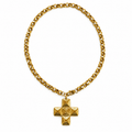 Soleil Gold Cross Necklace | Onix Accessories
